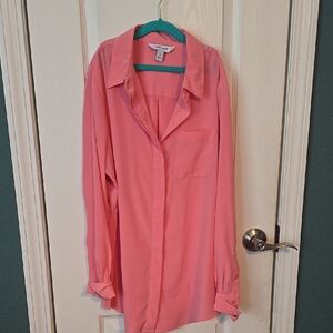 Pink Button-Up Shirt